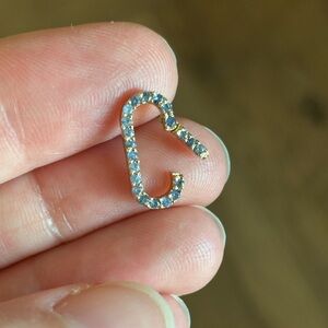 14k Gold and Blue Sapphire Connector